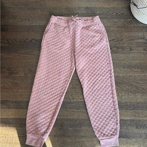 Madewell Quilted Pink Pants